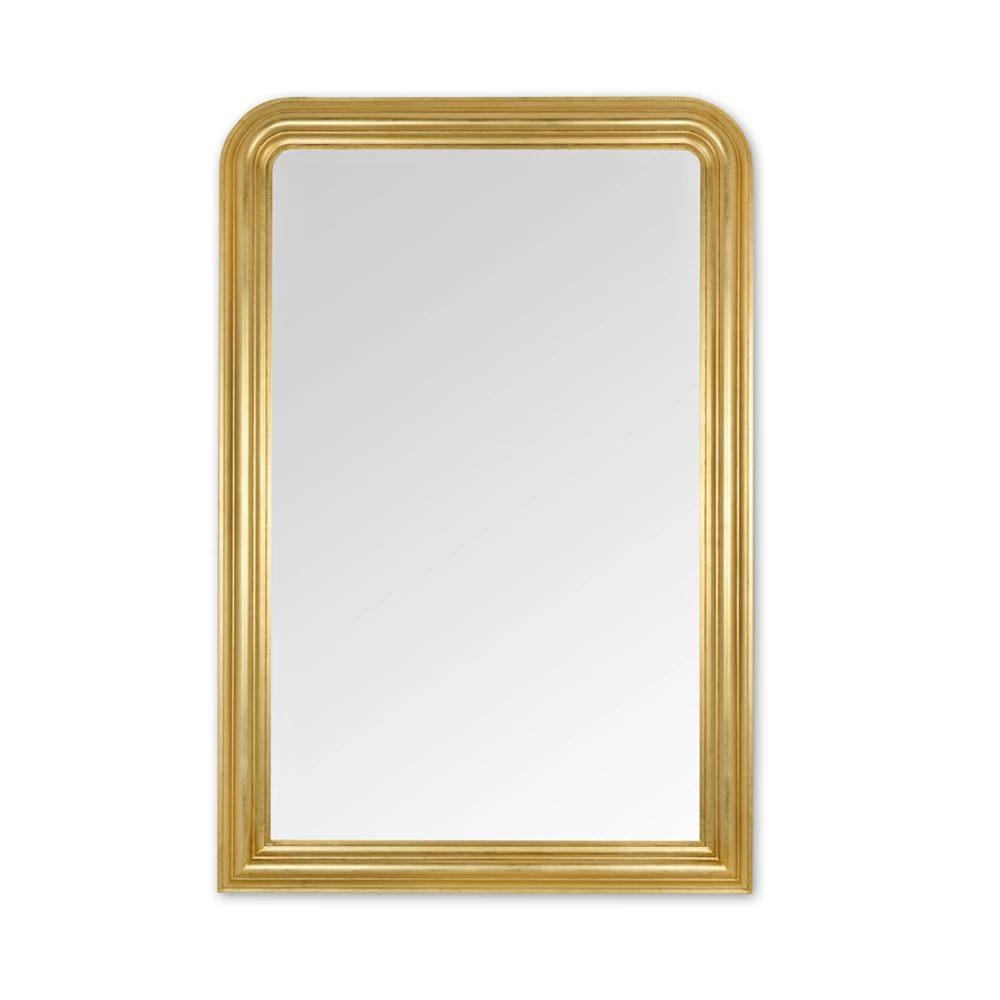 Miroir En Bois Décoré à La Main En Feuille D'or Fabriqué En Italie - Navona 4 Miroir En Bois Décoré à La Main En Feuille D'or Fabriqué En Italie - Navona – Image 2