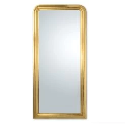 Miroir En Bois Décoré à La Main En Feuille D'or Fabriqué En Italie - Navona