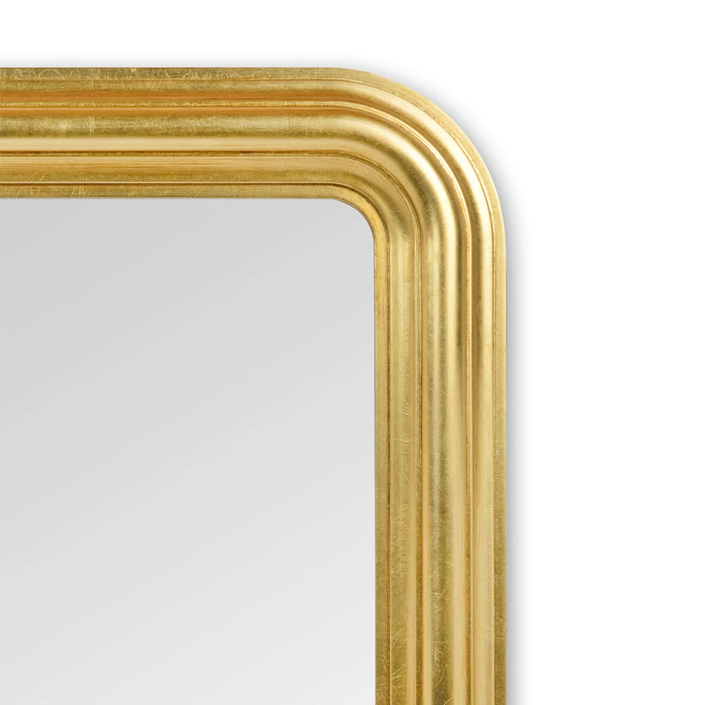 Miroir En Bois Décoré à La Main En Feuille D'or Fabriqué En Italie - Navona 7 Miroir En Bois Décoré à La Main En Feuille D'or Fabriqué En Italie - Navona – Image 5