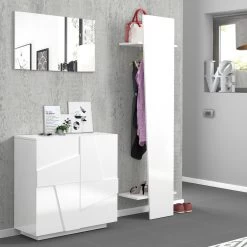 Miroir En Mélamine Pour Espaces Intérieurs Made In Italy - Naditza -Décoration D'intérieur specchiera in melaminico per spazi interni made in italy naditza 2