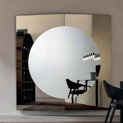 Miroir Mural Design Moderne Composé De 3 Panneaux Fabriqués En Italie - Bristol -Décoration D'intérieur specchiera muro di design moderno composta da 3 pannelli made in italy bristol 3