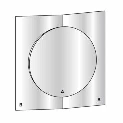 Miroir Mural Design Moderne Composé De 3 Panneaux Fabriqués En Italie - Bristol -Décoration D'intérieur specchiera muro di design moderno composta da 3 pannelli made in italy bristol 9