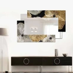 Miroir Décoratif Mural Petit Design Italien Petunia Oro Piccola