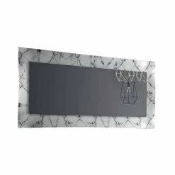 Miroir Design Rectangulaire Avec Cadre En Verre Fabriqué En Italie - Eclisse