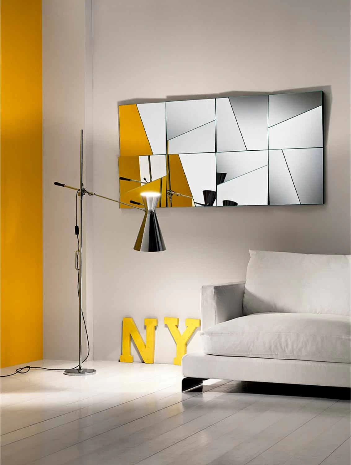 Miroir Mural Modulaire Avec Miroirs Concaves Et Convexes Made In Italy - Allegria 5 Miroir Mural Modulaire Avec Miroirs Concaves Et Convexes Made In Italy - Allegria – Image 3