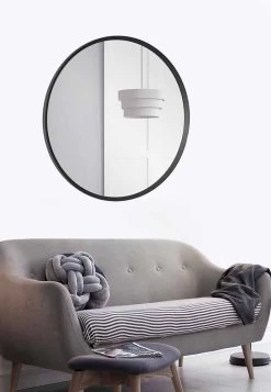 Miroir Mural Rond Avec Cadre Laqué Au Design Moderne Et élégant - Odosso -Décoration D'intérieur specchio a muro rotondo con cornice laccata di design moderno elegante odosso 4