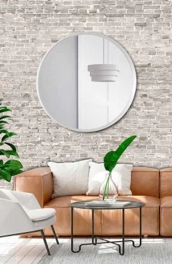Miroir Mural Rond Avec Cadre Laqué Au Design Moderne Et élégant - Odosso -Décoration D'intérieur specchio a muro rotondo con cornice laccata di design moderno elegante odosso 6