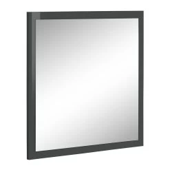 Miroir Mural Carré Avec Cadre Blanc Ou Anthracite - Emanuelito -Décoration D'intérieur specchio a parete quadrato con cornice bianca o antracite emanuelito 2