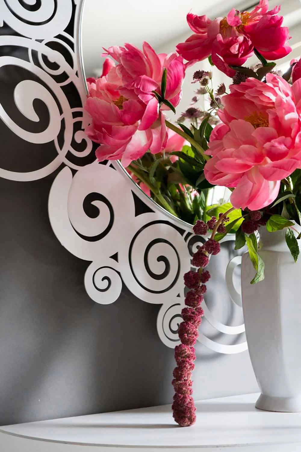 Miroir Mural Circulaire De Design Moderne En Fer Fabriqué En Italie - Moira 10 Miroir Mural Circulaire De Design Moderne En Fer Fabriqué En Italie - Moira – Image 8