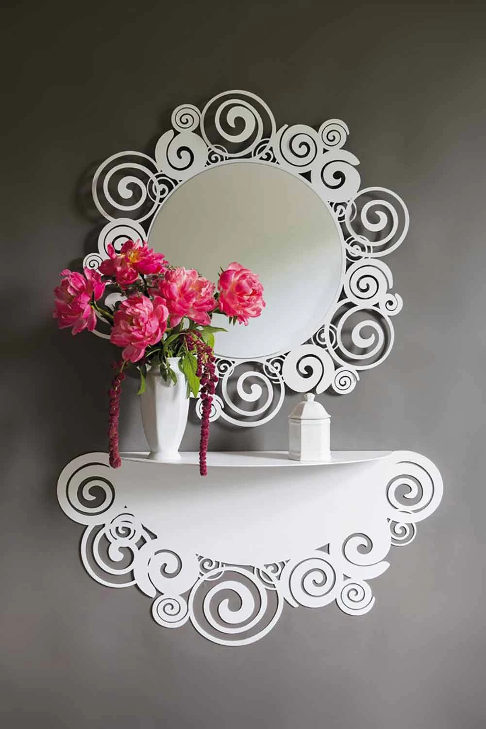 Miroir Mural Circulaire De Design Moderne En Fer Fabriqué En Italie - Moira 9 Miroir Mural Circulaire De Design Moderne En Fer Fabriqué En Italie - Moira – Image 7