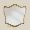Cadre En Bois En Forme De Miroir Classique Feuille D'or Fabriqué En Italie - Jenny -Décoration D'intérieur specchio classico cornice sagomata legno foglia oro made in italy jenny