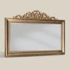 Miroir En Bois Rectangulaire Classique à La Feuille D'or Fabriqué En Italie - Ibiscos -Décoration D'intérieur specchio classico in legno foglia oro rettangolare made in italy ibiscos