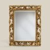 Miroir Rectangulaire Classique Cadre Feuille D'Or Fabriqué En Italie - Précieux -Décoration D'intérieur specchio classico rettangolare cornice foglia oro made in italy prezioso