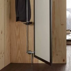 Miroir Mural Avec Porte Ouvrante Et Patères Made In Italy - Boro -Décoration D'intérieur specchio da parete con anta apribile e ganci appendiabiti made in italy boro 4