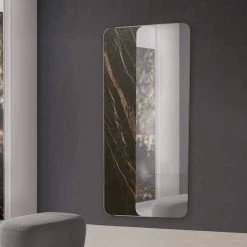 Miroir Mural 80x160 Bois Ou Céramique Made In Italy - Montecarlo -Décoration D'intérieur specchio da parete con inserto in legno o ceramica made in italy montecarlo 2