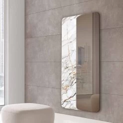Miroir Mural 80x160 Bois Ou Céramique Made In Italy - Montecarlo