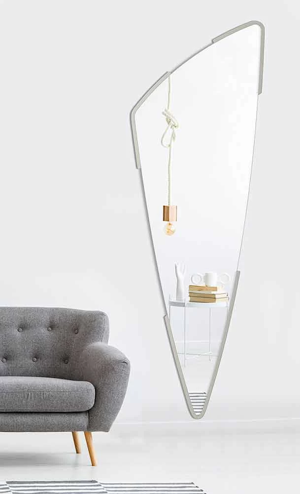 Miroir Mural Décoratif Au Design Moderne En 4 Couleurs Made In Italy - Spino 8 Miroir Mural Décoratif Au Design Moderne En 4 Couleurs Made In Italy - Spino – Image 6