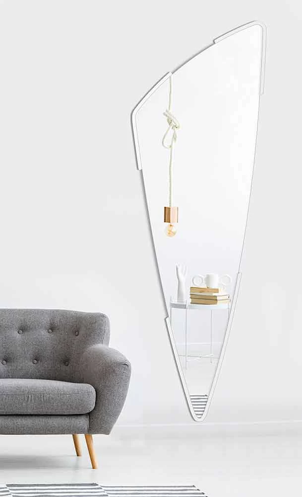 Miroir Mural Décoratif Au Design Moderne En 4 Couleurs Made In Italy - Spino 10 Miroir Mural Décoratif Au Design Moderne En 4 Couleurs Made In Italy - Spino – Image 8