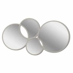 Cadre Coloré En Forme De Miroir Mural De Conception Moderne - Synthèse -Décoration D'intérieur specchio da parete design moderno a forma di anelli finitura colorata sintesi 4