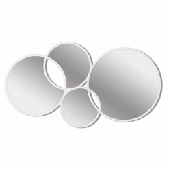 Cadre Coloré En Forme De Miroir Mural De Conception Moderne - Synthèse -Décoration D'intérieur specchio da parete design moderno a forma di anelli finitura colorata sintesi 6