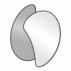 Grand Miroir Mural Design Avec Structure Colorée Moderne - Mantra -Décoration D'intérieur specchio da parete di design grande con finitura colorata moderno mantra 4