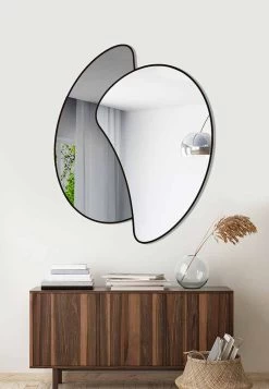 Grand Miroir Mural Design Avec Structure Colorée Moderne - Mantra -Décoration D'intérieur specchio da parete di design grande con finitura colorata moderno mantra 5