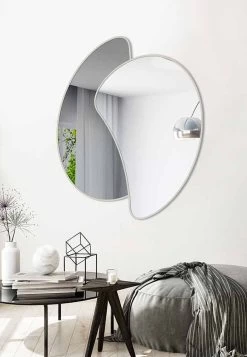 Grand Miroir Mural Design Avec Structure Colorée Moderne - Mantra -Décoration D'intérieur specchio da parete di design grande con finitura colorata moderno mantra 7