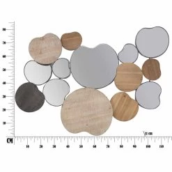 Miroir Mural Design Moderne En Bois Et Fer - Ortensio -Décoration D'intérieur specchio da parete di design moderno in legno e ferro ortensio 2