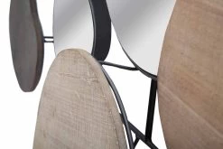 Miroir Mural Design Moderne En Bois Et Fer - Ortensio -Décoration D'intérieur specchio da parete di design moderno in legno e ferro ortensio 6