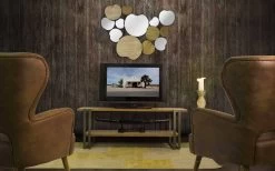 Miroir Mural Design Moderne En Bois Et Fer - Ortensio -Décoration D'intérieur specchio da parete di design moderno in legno e ferro ortensio 8