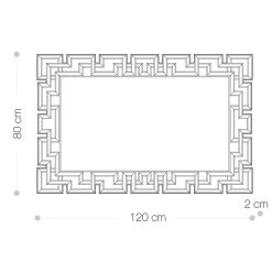 Miroir Mural En Mdf Et Verre Argenté Avec Cadre Façonné - Avolo 17 Miroir Mural En Mdf Et Verre Argenté Avec Cadre Façonné - Avolo -Décoration D'intérieur specchio da parete in mdf e vetro argentato con cornice sagomata avolo 7