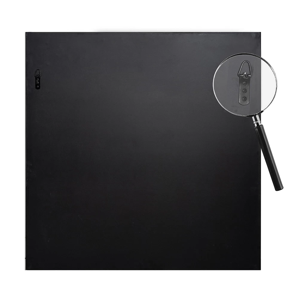 Miroir Mural Carré Avec Structure En Mdf Complet Avec Crochets - Sisio 4 Miroir Mural Carré Avec Structure En Mdf Complet Avec Crochets - Sisio – Image 2