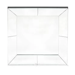 Miroir Mural Carré Avec Structure En Mdf Complet Avec Crochets - Sisio