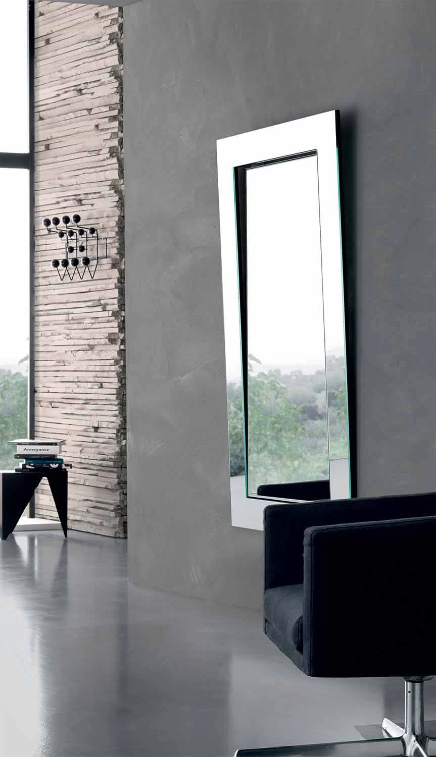 Miroir Mural Rectangulaire Avec Cadre Incliné Made In Italy - Salamina 4 Miroir Mural Rectangulaire Avec Cadre Incliné Made In Italy - Salamina – Image 2