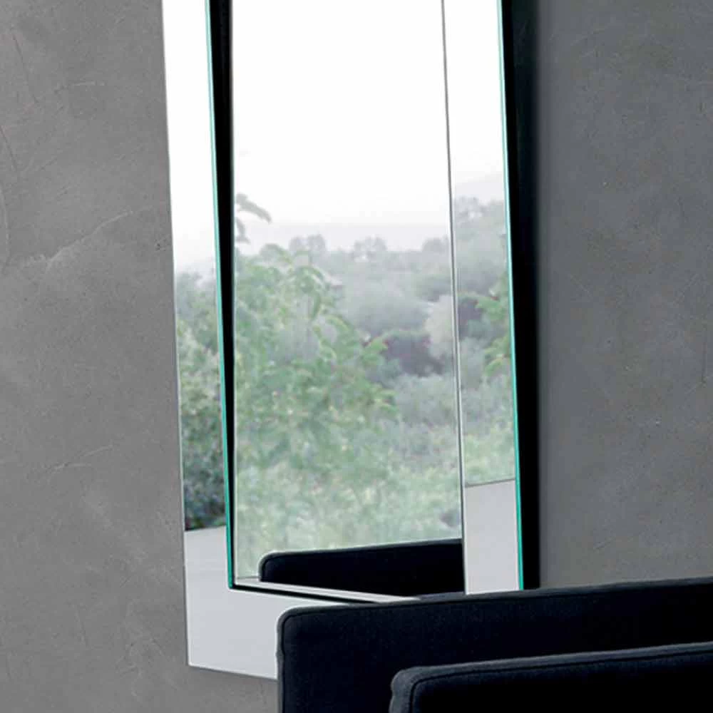 Miroir Mural Rectangulaire Avec Cadre Incliné Made In Italy - Salamina 6 Miroir Mural Rectangulaire Avec Cadre Incliné Made In Italy - Salamina – Image 4