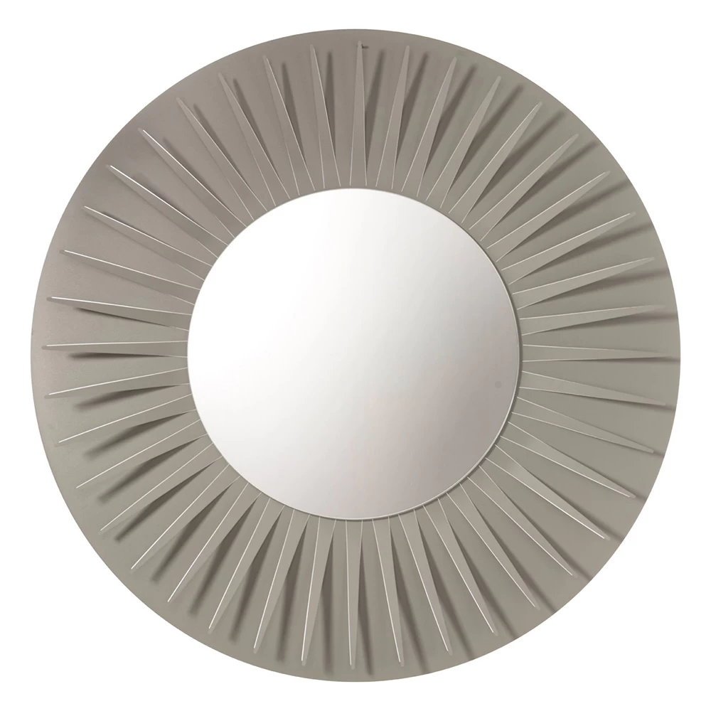 Miroir Mural Rond Avec Cadre En Fer Au Design élégant - Tassio 7 Miroir Mural Rond Avec Cadre En Fer Au Design élégant - Tassio – Image 5