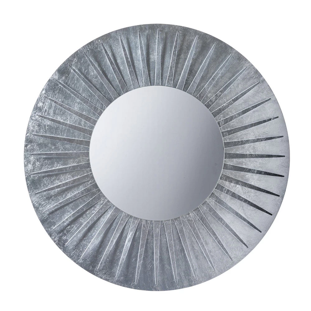 Miroir Mural Rond Avec Cadre En Fer Au Design élégant - Tassio 3 Miroir Mural Rond Avec Cadre En Fer Au Design élégant - Tassio