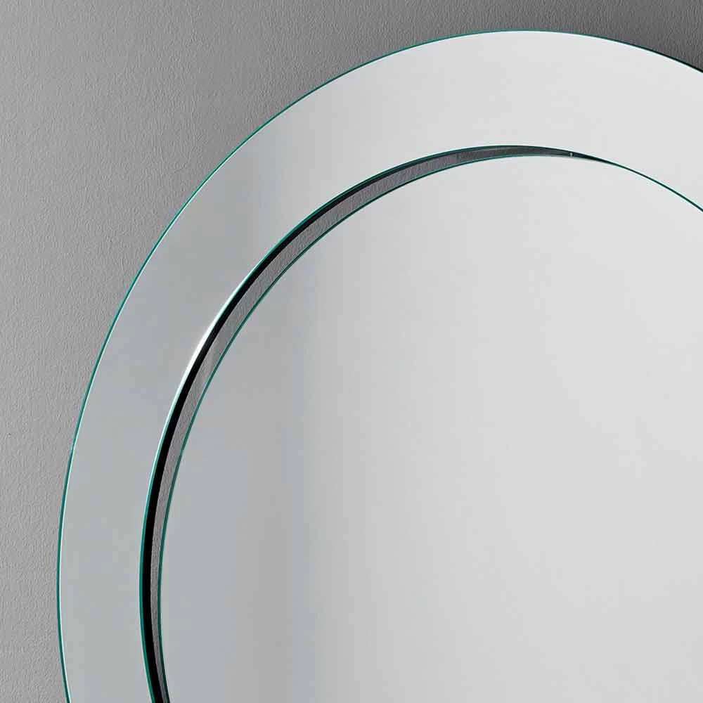Miroir Mural Rond Avec Cadre Incliné Made In Italy - Salamina 5 Miroir Mural Rond Avec Cadre Incliné Made In Italy - Salamina – Image 3