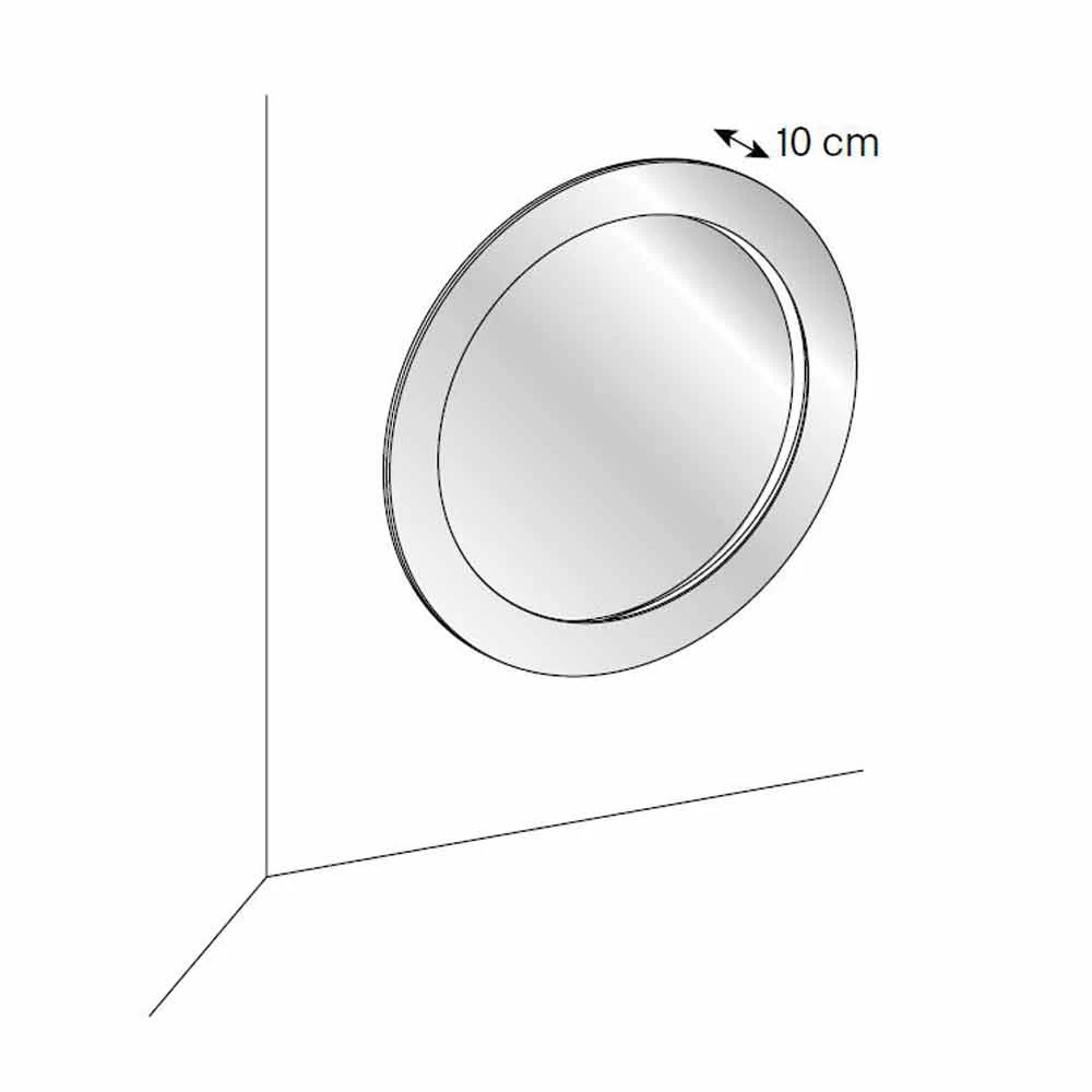 Miroir Mural Rond Avec Cadre Incliné Made In Italy - Salamina 7 Miroir Mural Rond Avec Cadre Incliné Made In Italy - Salamina – Image 5