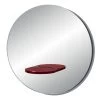 Miroir Mural Rond Avec étagère En Verre Coloré Made In Italy - Eliza -Décoration D'intérieur specchio da parete rotondo con mensola in vetro colorato made in italy eliza