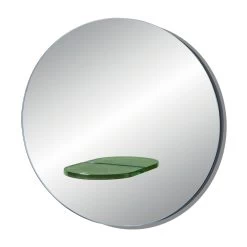 Miroir Mural Rond Avec étagère En Verre Coloré Made In Italy - Eliza 11 Miroir Mural Rond Avec étagère En Verre Coloré Made In Italy - Eliza -Décoration D'intérieur specchio da parete rotondo con mensola in vetro colorato made in italy eliza 2