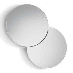 Miroir Mural Rond Avec Satellite Pivotant à 360 ° Made In Italy - Shaki