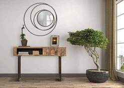 Miroir Mural Rond Au Design Moderne En Fer - Selda -Décoration D'intérieur specchio da parete rotondo di design moderno in ferro selda 4