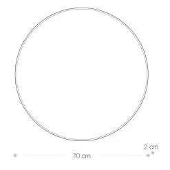 Miroir Mural Rond En Mdf Avec Cadre En Métal Noir - Maori -Décoration D'intérieur specchio da parete rotondo in mdf con cornice in metallo nero maori 6