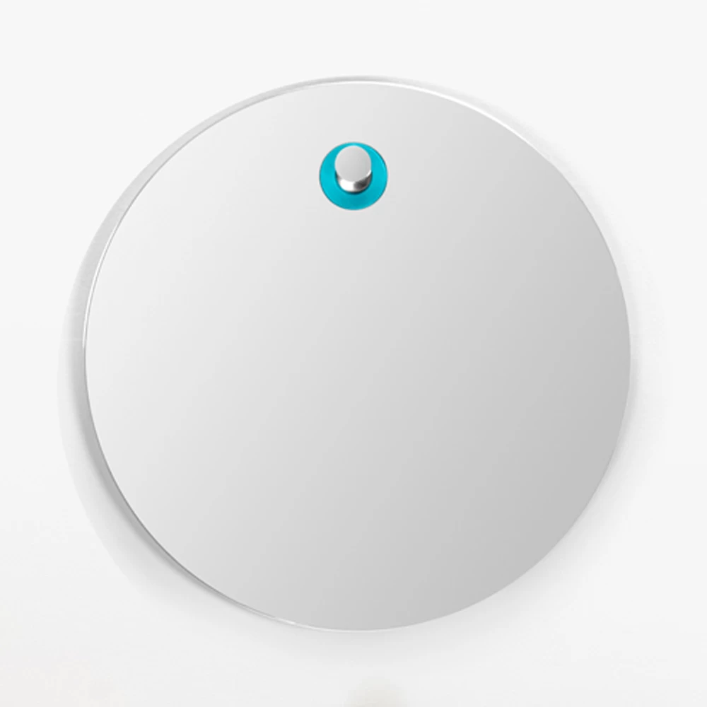 Miroir Mural Rond Avec Anneau En Teck Coloré Made In Italy - Odile 3 Miroir Mural Rond Avec Anneau En Teck Coloré Made In Italy - Odile