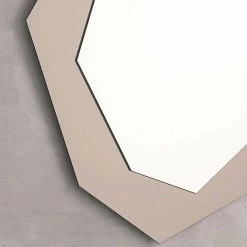 Miroir Mural En Forme Avec Cadre En Verre Made In Italy - Chlore -Décoration D'intérieur specchio da parete sagomato con cornice in vetro made in italy cloro 3