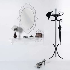 Miroir De Design Transparent Joy, Fait En Italie