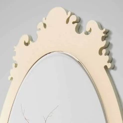Miroir Mural Design Vintage En Bois Marron Avec Cadre - Giangio -Décoration D'intérieur specchio da parete vintage di design in legno marrone con cornice giangio 1