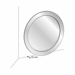 Miroir Sur Pied Rond Moderne Avec Cadre Incliné Fabriqué En Italie - Salamina -Décoration D'intérieur specchio da terra rotondo moderna con cornice inclinata made in italy salamina 4