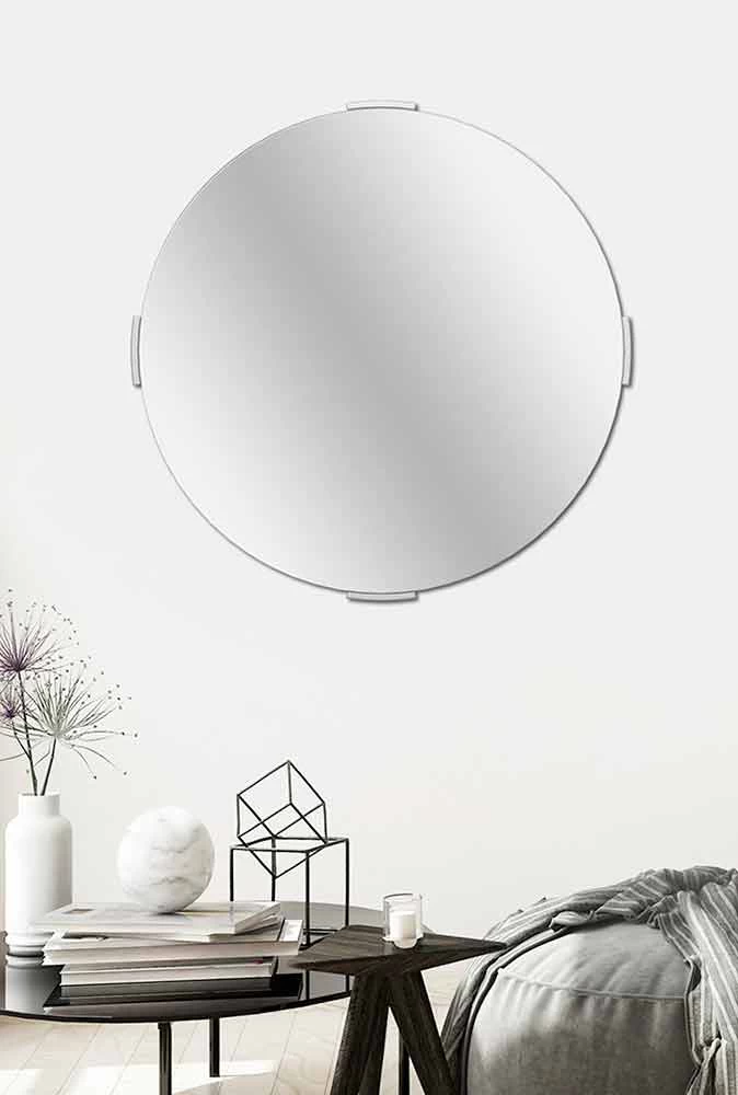 Miroir Mural En Porte-à-faux Design Rond Moderne Avec Cadre - Odosso 9 Miroir Mural En Porte-à-faux Design Rond Moderne Avec Cadre - Odosso – Image 7